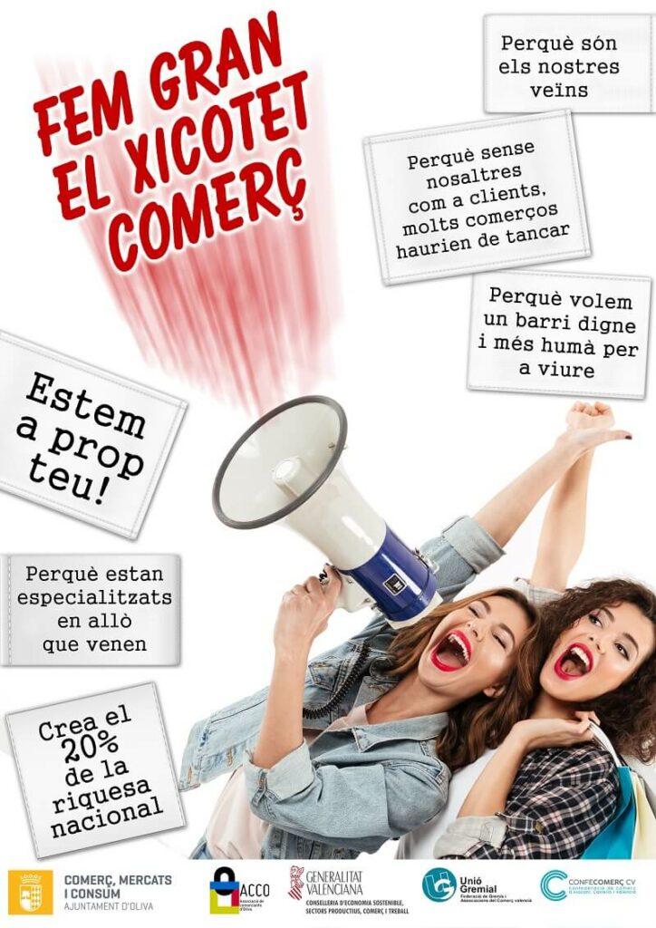 Cartell campanya Fem Gran el Xicotet Comerç - ACCO OLIVA