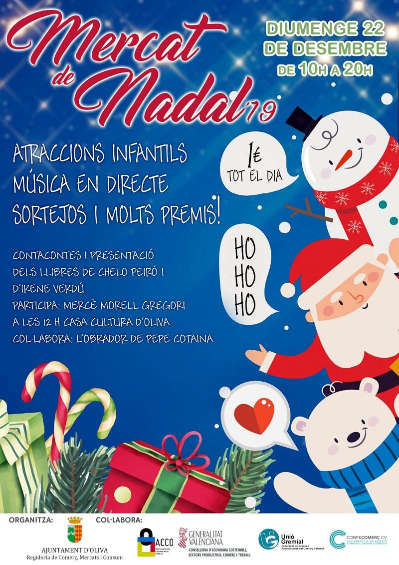 cartel Mercat Nadal ACCO OLIVA 2019