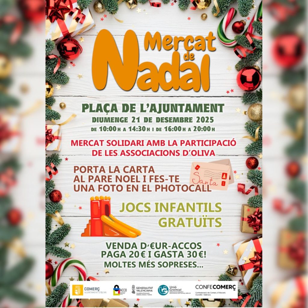 Cartell del Mercat de nadal acco